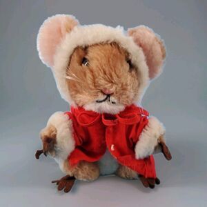 Merry Mouse Christmas Mouse Dakin  Plush Stuffed Animal Priscilla Hillman 1981